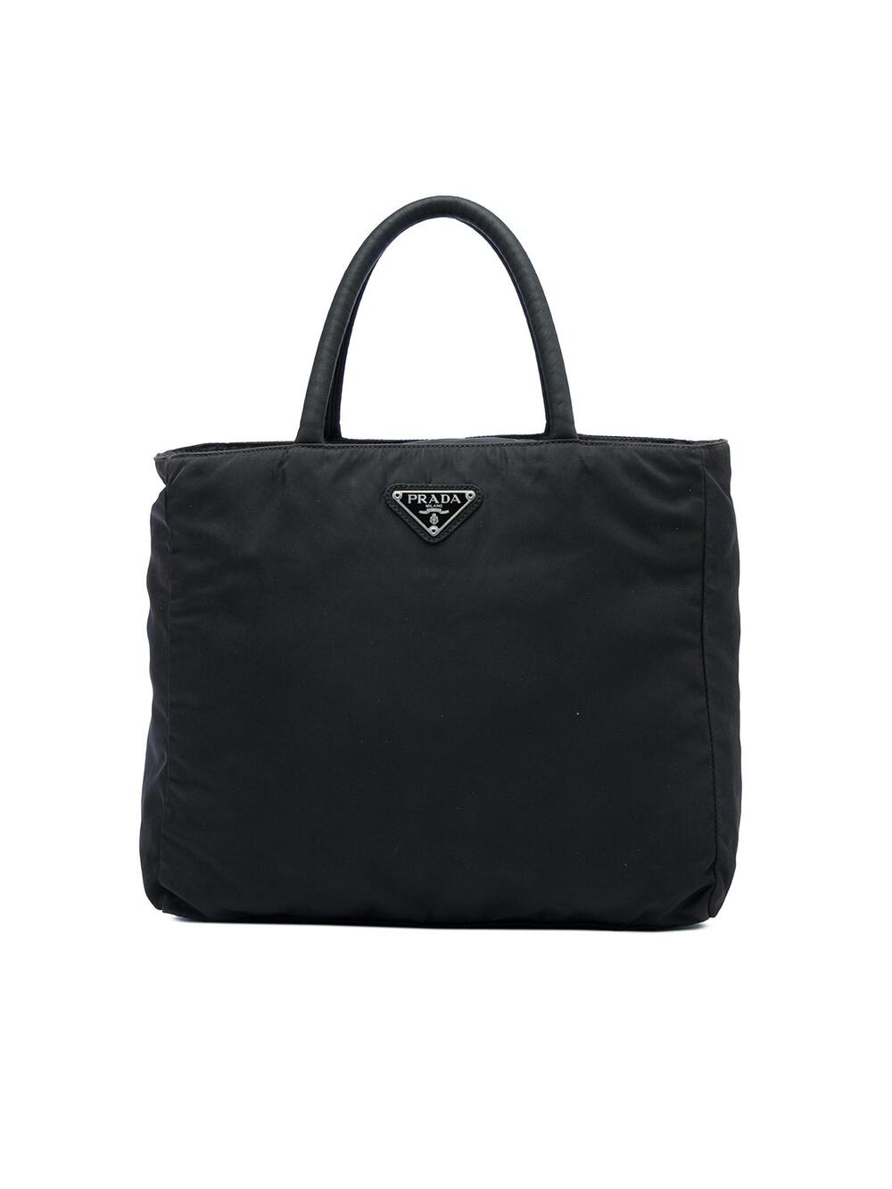 Prada Tessuto Tote Pre-Loved Black #368356P50B